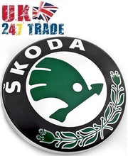 Load image into Gallery viewer, GENUINE SKODA FRONT 88mm GRILLE EMBLEM CHROME BADGE 3U0853621BMEL